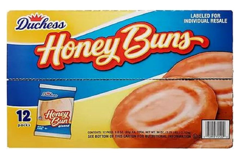 Duchess Honey Buns, Perfect for Lunches and Snacks, 3 Ounce - Pack 