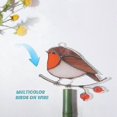 thumbnail image 3 of Hanging Multicolor Birds On Wire High Stained Acrylic Suncatcher Creative Window Panel Home Room De, 3 of 4