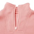 thumbnail image 6 of LNMQLPDBS Toddler Girls Half Zip Track Suit Kids Solid Color Fleece Pullover with Kangaroo Pockets Teen Stand Collar Sweatshirt and Jogger Pants Casual 2 Piece Sportswear Outfit, 6 of 8