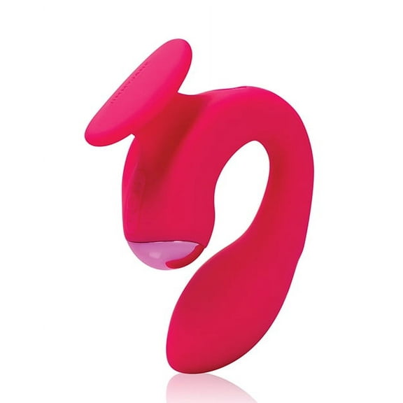 JIMMYJANE Dual Gripp™ Vibrator, G Spot and Clitoral Stimulator, Multi-Speed Vibrating Personal Massager for Women & Couples Sensual Pleasure, Silky-Soft Silicone, Pink