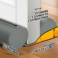 thumbnail image 3 of propuri Door Draft Stopper, Breeze Blocker Adjustable Door Sweeps, 2" Foam Strip for Doors 32" to 36", Grey, 3 of 6