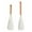 White#3, variant on Nonstick Cooking Spoon Set | Wooden Handle Kitchen Utensils, Heat Resistant, Ergonomic Grip, Durable 2-Pack, Easy to Clean, 29cm & 34cm, Perfect for Stirring, Mixing, Serving