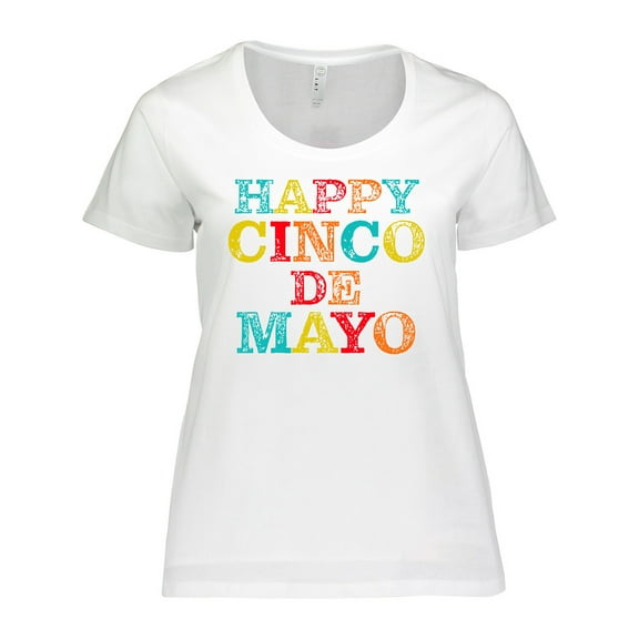 Inktastic Happy Cinco De Mayo Women's Plus Size T-Shirt