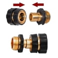 thumbnail image 4 of 3/4 Inch Garden Hose Quick Connect,garden Hose Fittings,male And Female Water Quick Release Hose Co, 4 of 5