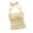 Beige, variant on Women Ruched Halter Sleeveless Crop Top Solid Casual Trendy Beach Vacation Holiday Slim Tank Tops, Orange XXL