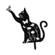 thumbnail image 3 of Cat Decorative Garden Stake Césped Ornamento de porche fuera del porche Silhouette patio al aire libre Decoración de animales para mujeres Jardinería Busque 30x30cm, 3 of 8