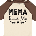 thumbnail image 4 of Inktastic Mema Loves Me Baby Clothes Girls Long Sleeve Baby Bodysuit, 4 of 5