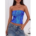 thumbnail image 3 of Top Bandeau PRETTYGARDEN Sin Tirantes Floral Verano Y2K para Mujer, 3 of 8