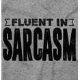 thumbnail image 2 of Fluent in Sarcasm Funny Attitude Unisex Fleece Graphic Zip Up Hoodie Brisco Brands 5X, 2 of 5