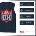 thumbnail image 6 of Ohio Shield Men's Muscle Shirt Football Fan Game Day Tailgate Midwest Underdog, 6 of 7