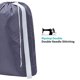 thumbnail image 4 of HOMEST Paquete de 2 bolsas de lavandería de nailon XL con correa, organizador grande de ropa sucia, fácil de colocar en un cesto o cesta de ropa, puede transportar hasta 4 cargas de ropa, gris, 4 of 5