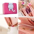 thumbnail image 2 of Cartera pequeña para niñas y mujeres, diseño de gato bonito, monedero, portamonedas, organizador de tarjetas (rosado) WD.WDQZL Hogar, 2 of 4