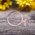 thumbnail image 3 of 1.25 Carat Emerald Cut Natural Morganite Engagement Ring Custom Ring 10K Morganite Rose gold Ring, 3 of 5