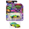 thumbnail image 5 of Hot Wheels TMNT Mutant Mayhem Character Cars, Teenage Mutant Ninja Turtles Collectible Set, Leonardo, Raphael, Michelangelo, Donatello, 4 Pack HHB74-956L, 5 of 9