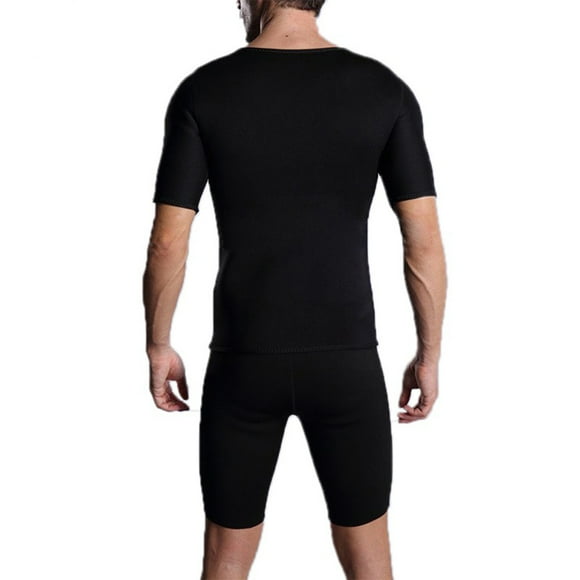 Body Para Hombre Sports Sweat Shapewear Tummy Fitness Body Shaper Chaleco de Manga Corta Top Odeerbi ODB141628
