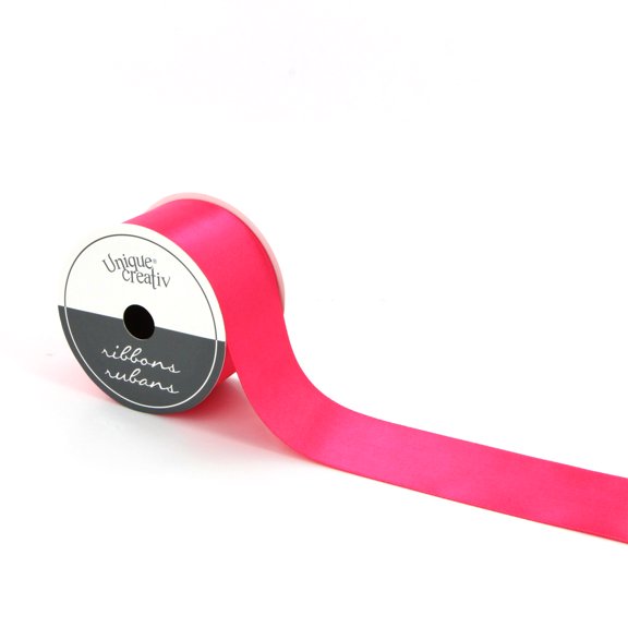 UNIQUE CREATIV, Ribbon, Single Face Satin, Pink, 38mm x 3.6m (1.5" x 12ft)