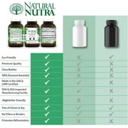 Natural Nutra Calcium Magnesium Zinc Supplement with Vitamin D3 for Bone Strength - 100 Count
