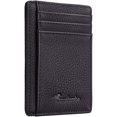 thumbnail image 1 of Travelambo Front Pocket Minimalist Leather Slim Wallet RFID Blocking Medium, 1 of 4