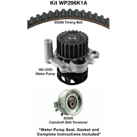 Dayco Premium T-Belt Kit w/ Water Pump, Without Seals Fits select: 1999-2005,2011-2015 VOLKSWAGEN JETTA