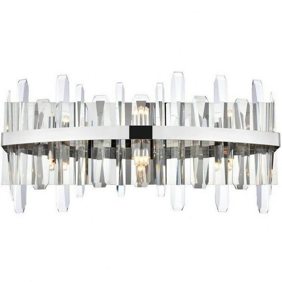 6 Light Bath Vanity in Modern Style-12 inches Tall and 5 inches Wide-Chrome Finish Bailey Street Home 390-Bel-5047824
