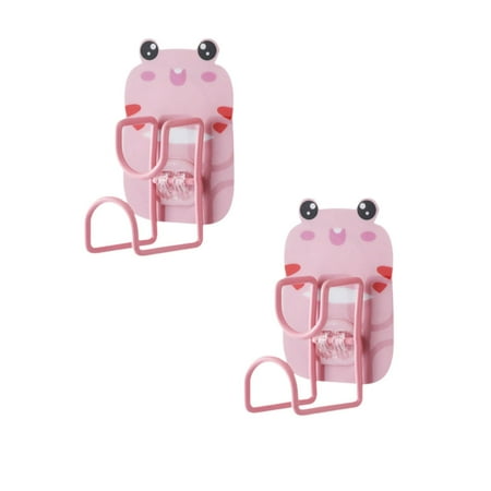 

Oleegame 2PC Bag Clips For Food Storage Multifunctional No Punching Washbasin Storage Wall Hanger Bathroom Cartoon Rack Hook