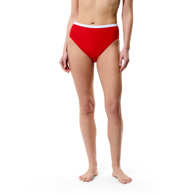 Speedo Women's High Waist Bikini Bottom, Sizes XS-XXL - Walmart.com