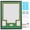 Green & Gold, variant on Sports Jersey Shadow Box Frame, Wall-Mount Display Case with Dual-Color Mat, Photo Slots & Mounting Hardware (Red Top & White Base)