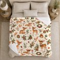 thumbnail image 5 of Cheerful Woodland Christmas Fawns Holiday Foliage, Festive Holiday Scene, Warm Flannel Blanket for Cabin and Lodge, Art Lovers Christmas Gift, Festive Home Decor, 5 of 9