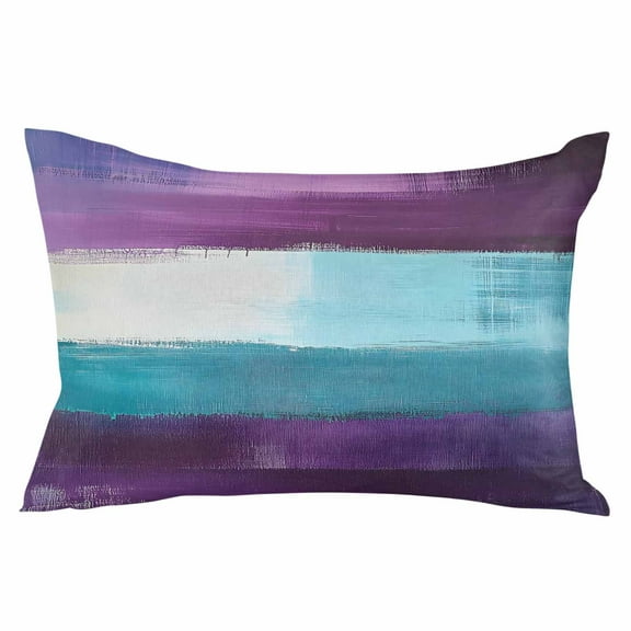 Modern Abstract Oil Painting Art Geometric Standard Size Pillow Cover, Pillowcase Protectors with Zipper, Breathable Decorative Throw Pillow Case Cover, Pillow Shams for Couch Sofa 20x26Inch