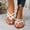 White, variant on Slippers Flip-Flops for Women Beach Fashion Boho Wedge Heel Open Toe Slip-On Gladiator Sandals Summer Causal Dressy Daily Shoes for Women
