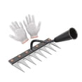 thumbnail image 3 of Almencla Gardening Garden Hoe Weeding Rake Weeds Remover for Lawn Digging Landscaping 8 tines, 3 of 8