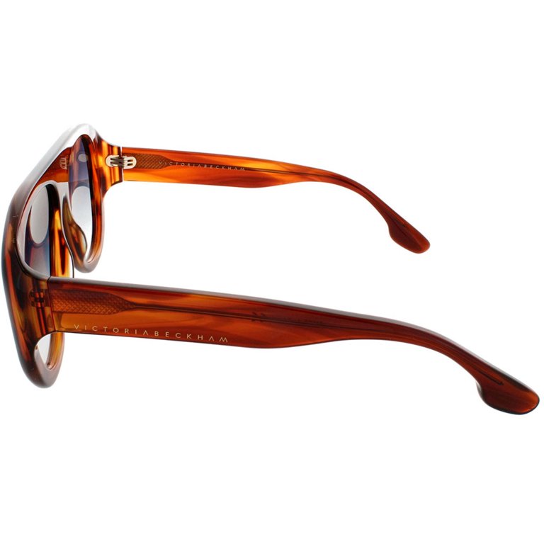 Authentic VICTORIA BECKHAM Sunglasses , gold and brown color. Unisex Victoria Beckham VB212S 712 Pilot Gold Sunglasses  main image 4