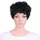 thumbnail image 2 of Peluca negra rizada corta de 10 pulgadas, pelucas sintéticas de pelo afro africano para mujeres negras, disfraz de fiesta de cosplay con gorra de red Zulema Peluca de pelo de moda mujer, 2 of 8