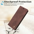 thumbnail image 6 of Nalacover Wallet Case for Samsung Galaxy S20 Plus - Flip Purse Case with Card Holder Kickstand Suction Cup, Premium Business PU Leather Shockproof Phone Cover for Samsung Galaxy S20 Plus - Coffee, 6 of 8