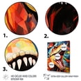 thumbnail image 3 of Designart "Colorful Cubist T-Rex II" Animals Framed Wall Art - Modern Colorful Dinosaur Bedroom Framed Canvas Wall Art, 3 of 6