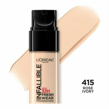 L'Oreal Paris Infallible Foundation 32 Hour Fresh Wear Lightweight 415 Rose Ivory 1.0 fl oz
