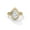 Rose, variant on Pear Cut Real Moissanite Halo Engagement Ring in 14K Gold Plated Sterling Silver