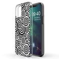 thumbnail image 1 of TalkingCase Slim Phone Case Compatible for Apple iPhone 12, 12 Pro, Concentric Circles Print, Lightweight,Flexible,Soft, USA, 1 of 7