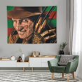 thumbnail image 4 of Horror Freddy Krueger Tapestry Wall Hanging Wall Art Decor Wall Tapestry for Living Room Bedroom Dorm 60"x80", 4 of 8