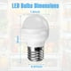thumbnail image 2 of Earthtec W10565137 W11043014 Repuesto para Bombilla LED de Luz para Refrigerador Congelador Whirlpool Frigidaire Maytag Jenn-Air Amana (2 Piezas), 2 of 6