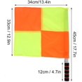 thumbnail image 3 of 2PCS Referee Linesman Flag with Storage Bag for Sports Match Soccer Football Hockey Training, 3 of 5