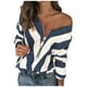 thumbnail image 2 of Pntutb Blusa de cobertura de empalme casual para mujer Suéter de manga larga suelto con cremallera PNTUTB Pntutb-4228, 2 of 5