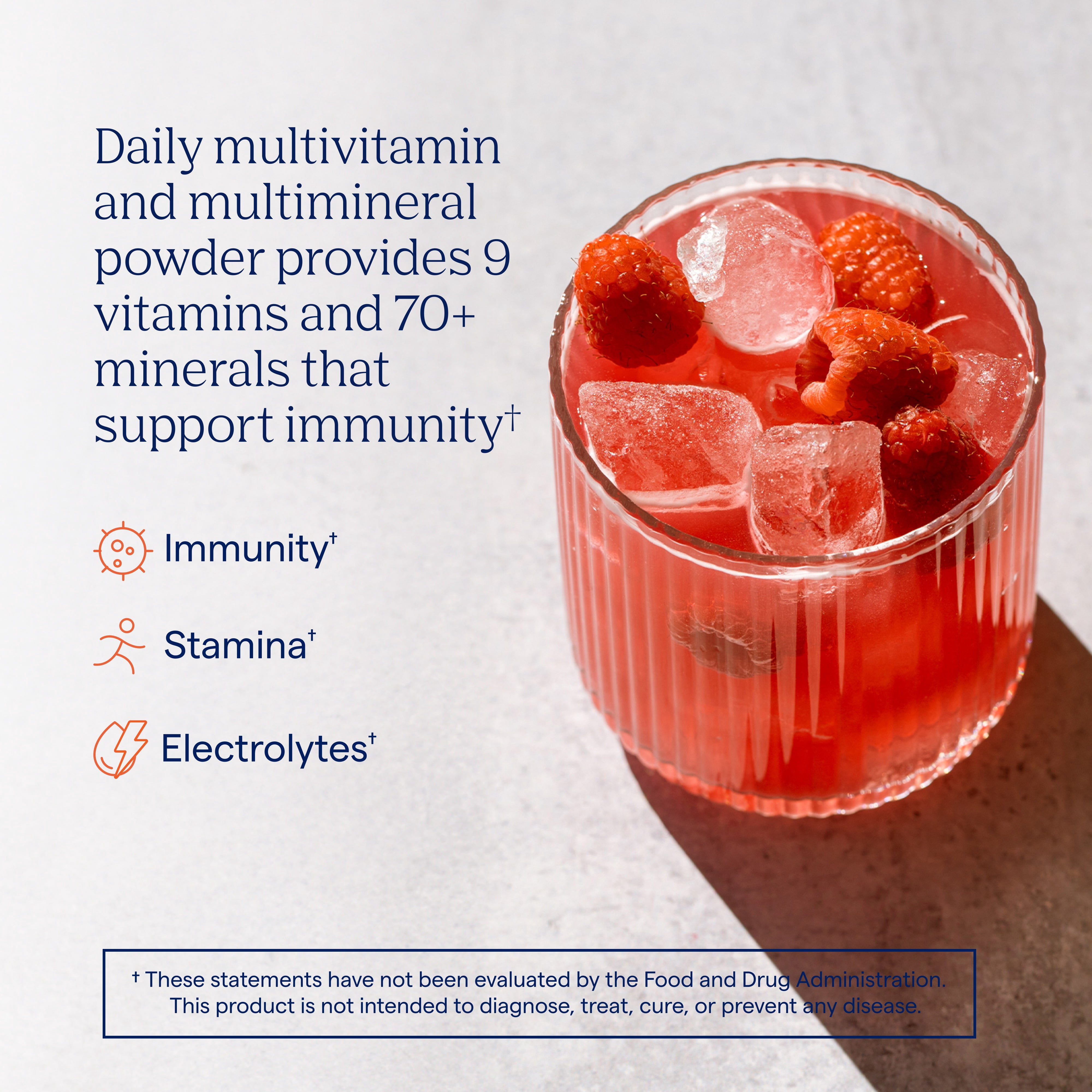 Trace Minerals Power Pak Multivitamin and Multimineral with 1200mg of Vitamin C 30 ct - Raspberry