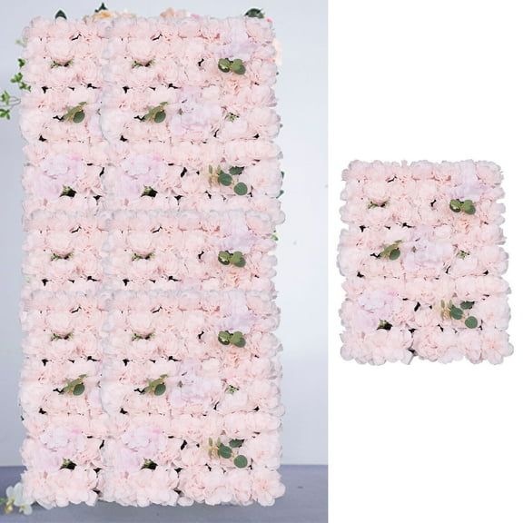 6 Pack 24"x16" Panel 3D Pink Hydrangea Artificial Flower Photo Backdrop Wall Panels Decor Wedding Home
