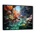 thumbnail image 2 of Designart "Marine Wonders Aquariums I" Nautical & Beach Floater Framed Canvas Art Print, 2 of 7