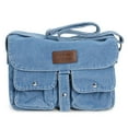 thumbnail image 3 of Spencer Messenger Bag for Men and Women, Vintage Crossbody Shoulder Bag Multi Pocket Crossbody Purses Denim Cloth Satchel, 3 of 11