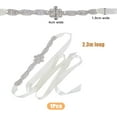 thumbnail image 2 of 2.3m Flower Bridal Belts with Lemon Chiffon Rhinestone Wedding Dress Sash Evening Gown Sash Alloy Ceremonial Robe Ribbon for Women Wearing Sewing Formal Occasion DIY, 2 of 4