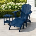 thumbnail image 7 of Folding Adirondack Ottoman HDPE Outdoor Adirondack Chair Footrest for Outside Indoor,19.7in W,Blue, 7 of 7