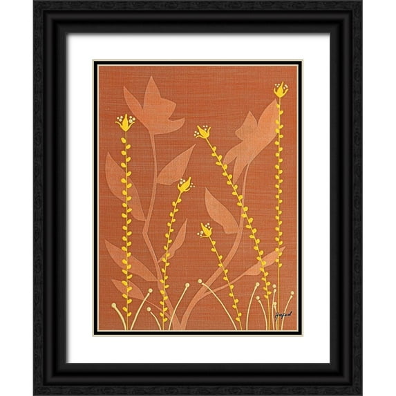 Hafod, Danielle 19x24 Black Ornate Wood Framed with Double Matting Museum Art Print Titled - Enchanted Bud