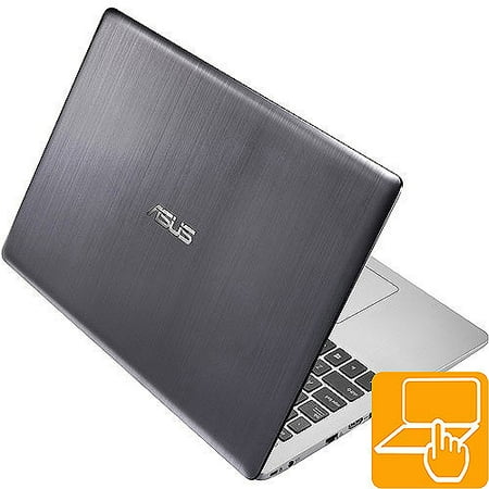 Asus Silver Aluminum 15.6" VivoBook V551LA-DS71T Laptop PC with Intel Core i7-4500U Processor, 8GB Memory, Touchscreen, 750GB Hard Drive and Windows 8